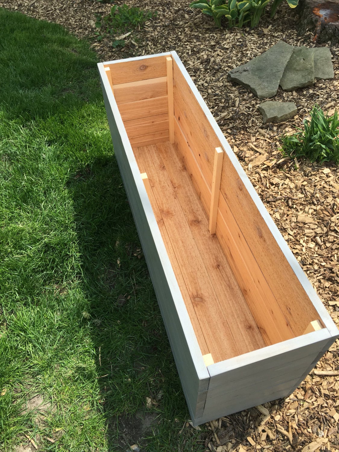 cedar planter/planter box/outdoor storage/wood planter/outdoor
