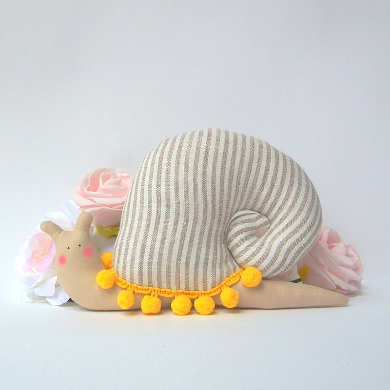 snail stuffed toy