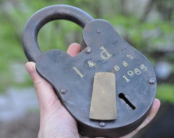 10 year anniversary gift 10th anniversary wedding anniversary gift for him personalized gift for husband gift for her 5 year lock