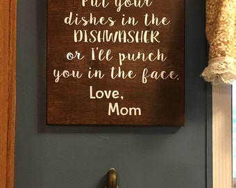 Dishwasher sign | Etsy