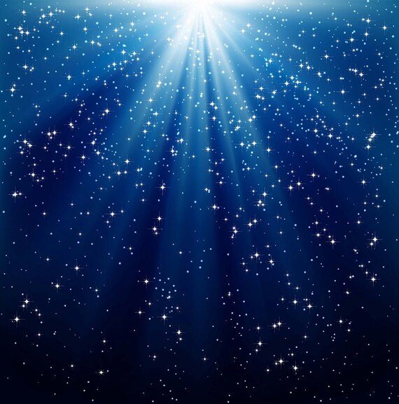 Items similar to Photography Backdrop - Star Bright- Blue ...