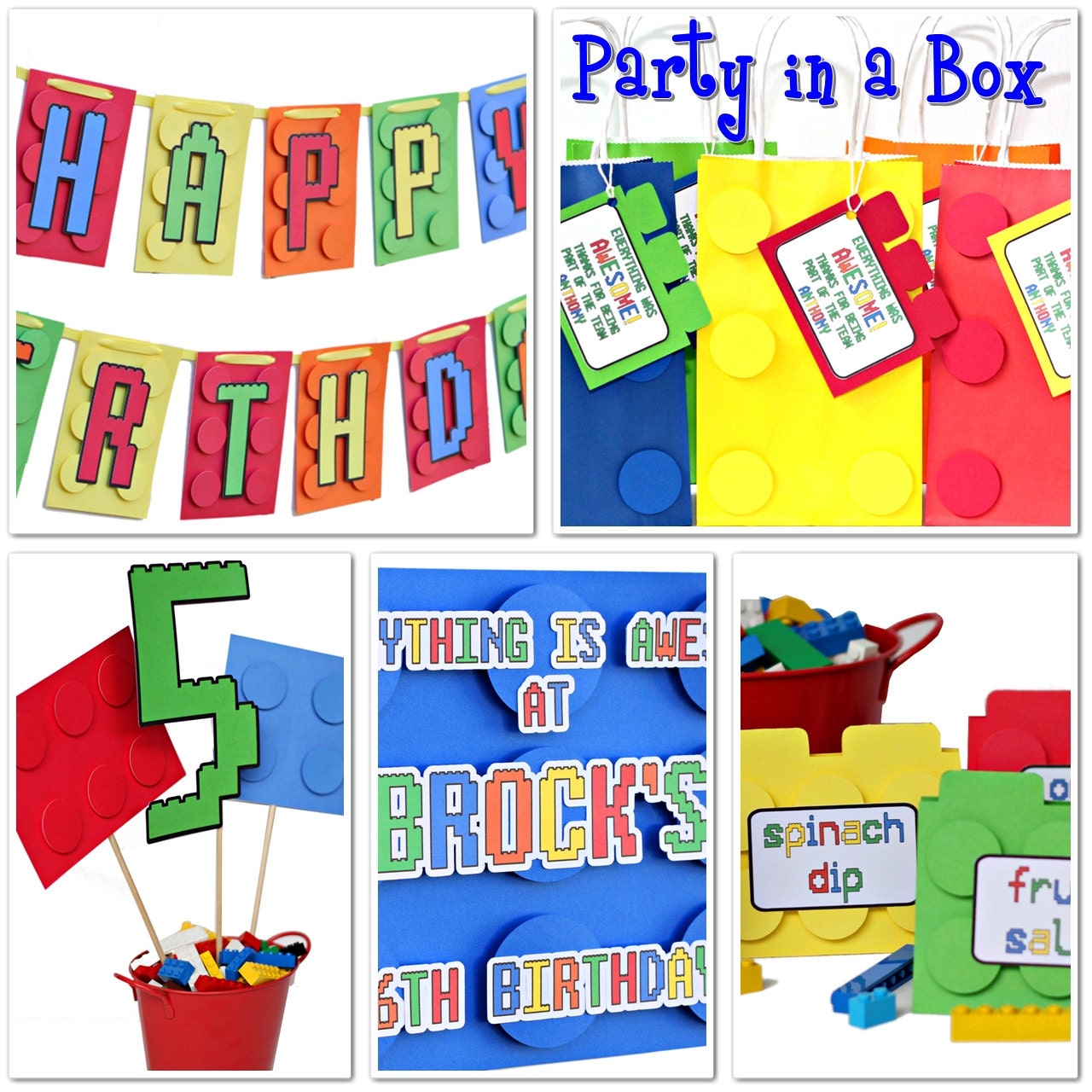 Featured ETSY Products Birthday Party Ideas for Kids