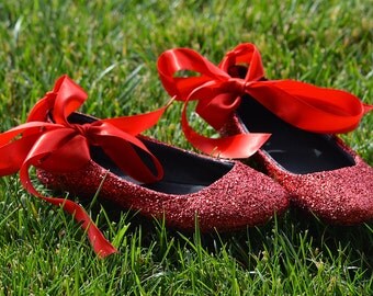 Glitter Ribbon Flats