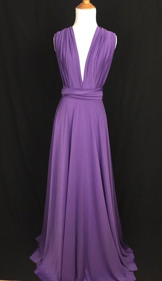 Purple Wrap Convertible Infinity Dress Evening Dresses