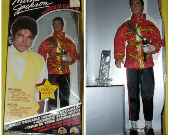 1984 Michael Jackson Doll - LJN Toys wears American Music Awards Outfit - Canadian Version - NRFB