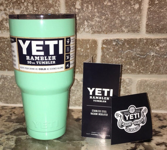 Mint / Light Green 30 oz Yeti Rambler Tumbler