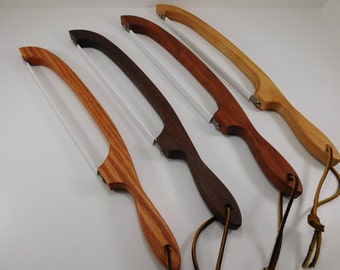 Bread Knife / Handmade Wooden Bread Knife / Fiddle Bow Bread Knife / Gift Wrapped / Wedding Gift / Christmas Gift