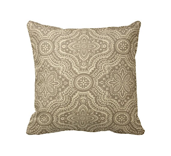 Taupe Throw Pillow Cover Taupe Pillow Cover Brown Pillows