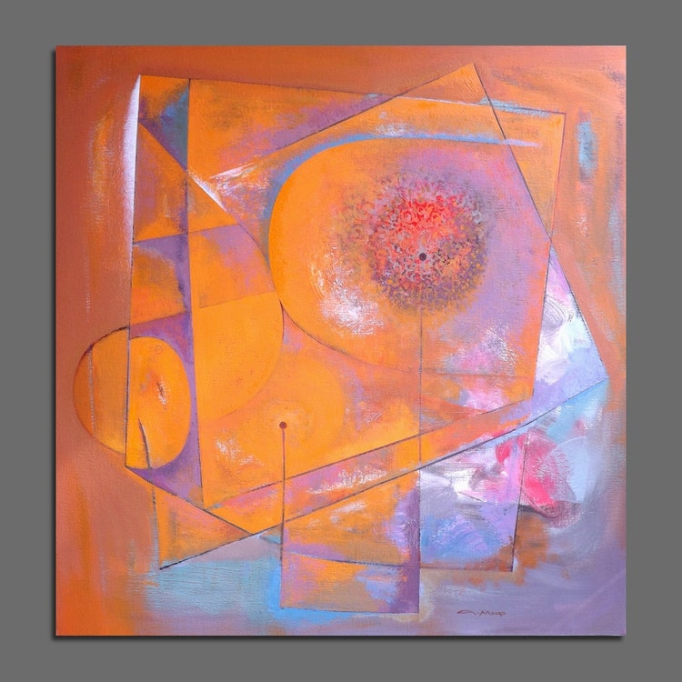 Abstract Painting Geometric Original Painting by AMOUR63 on Etsy