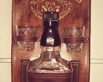 Jack Daniels Whiskey Holder, Jack Daniels Holder, Jack Daniels Accessories, Jack Daniels Gift, Jack Daniels Bottle Holder