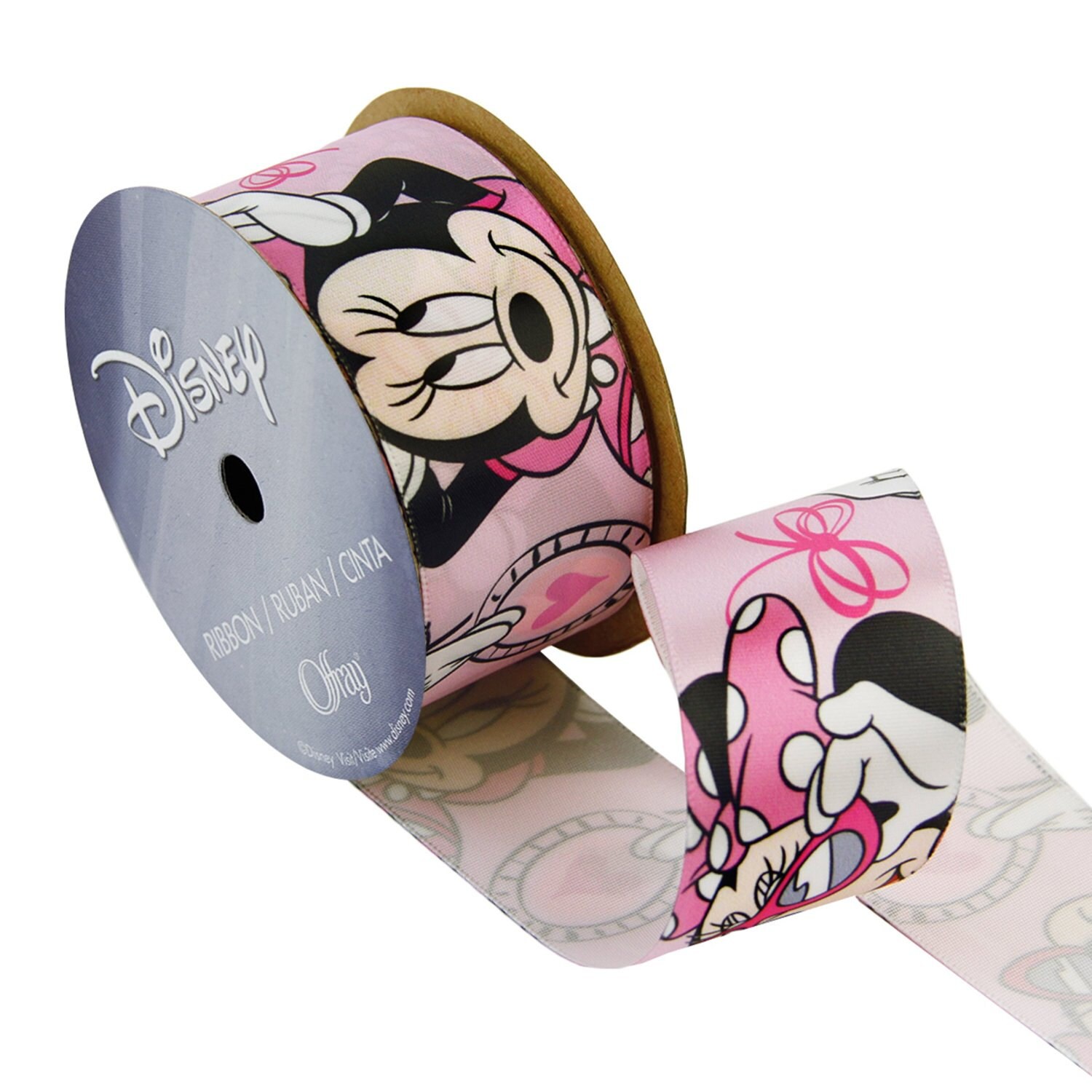 1.5 Licensed MINNIE MOUSE RIBBON 3 yards 9 feet