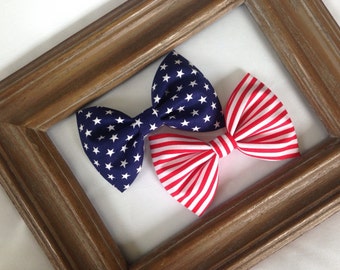 4th of July Hair Bow - Stars and Stripes - Patriotic Hair Bow - Red White and Blue - Hair Bow - Fourth of July - 4th of July - Patriotic