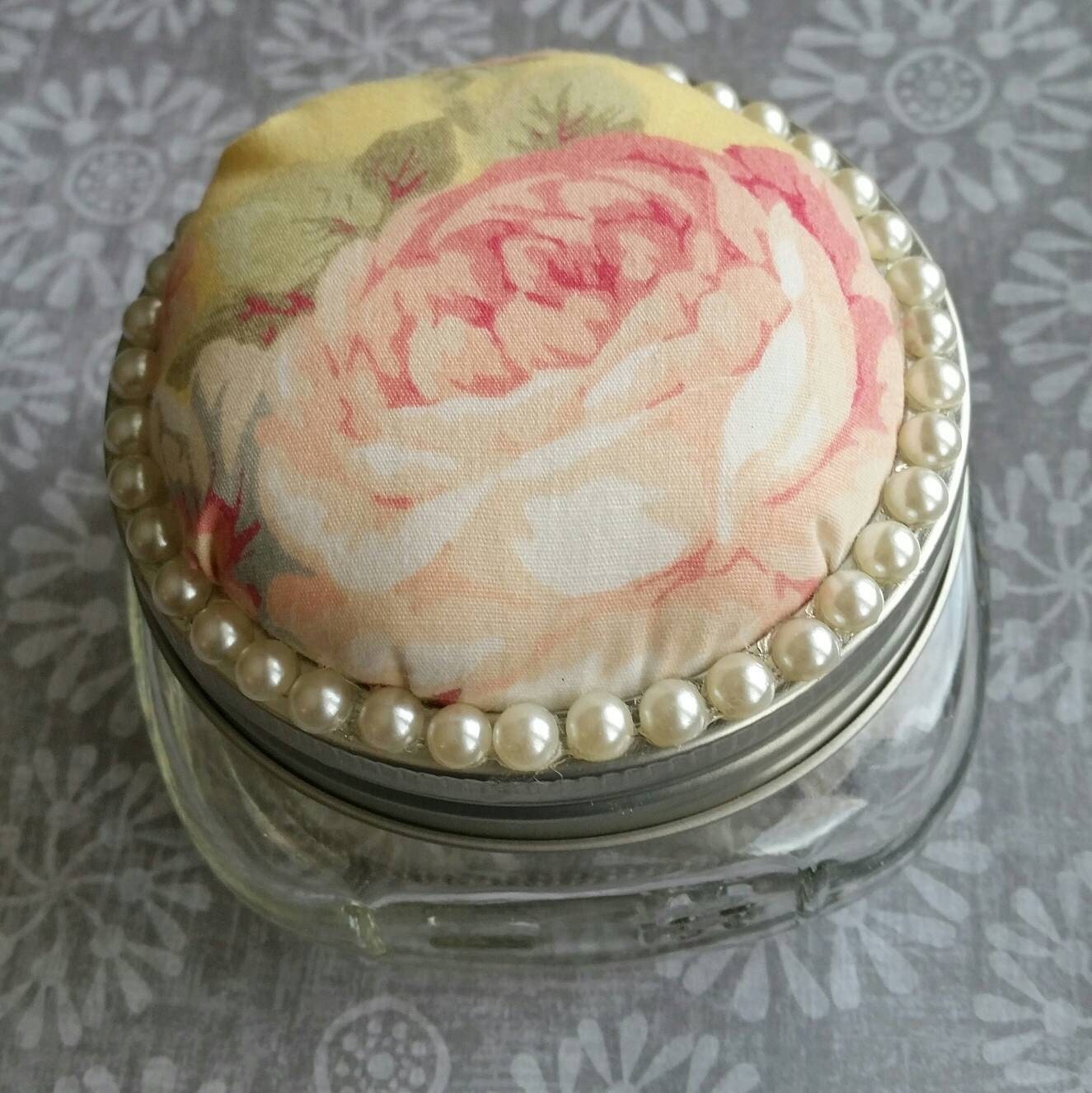 Mason Jar Pin Cushions, Hijab Pin Cushion, Mason Jar 