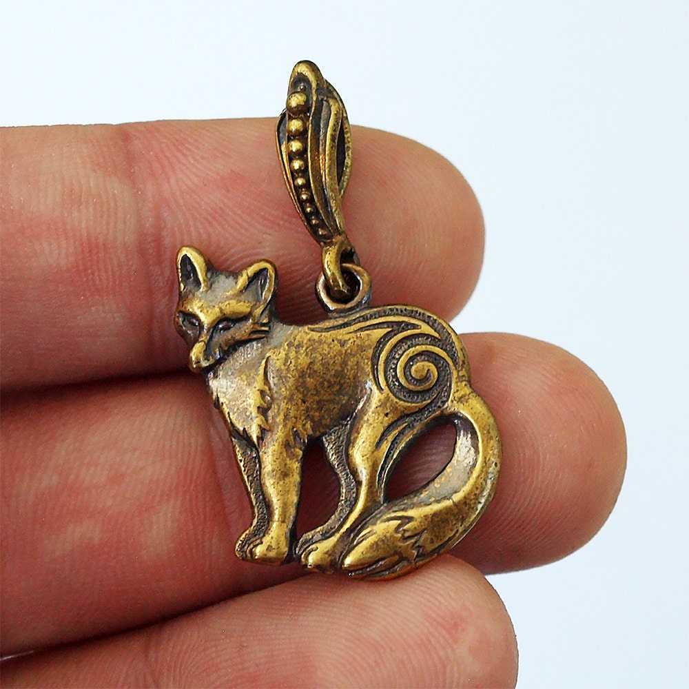 Fox necklace Fox pendant Fox jewelry Fashion jewelry Fox