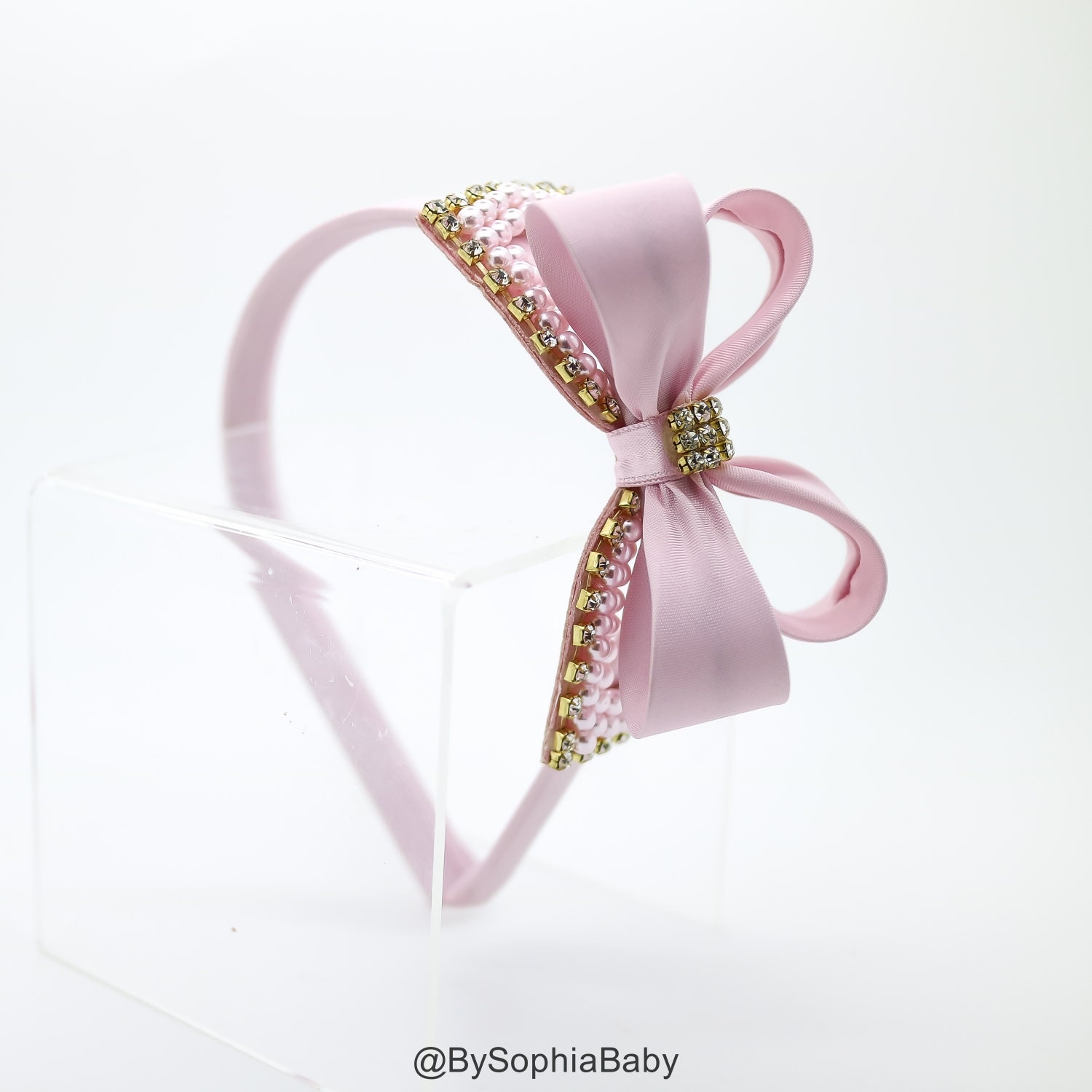 Light Pink Bow Headband Girl's Headband Toddler