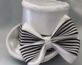 Bridal Wedding Mini Top Hat "The Mary Beth" Fascinator