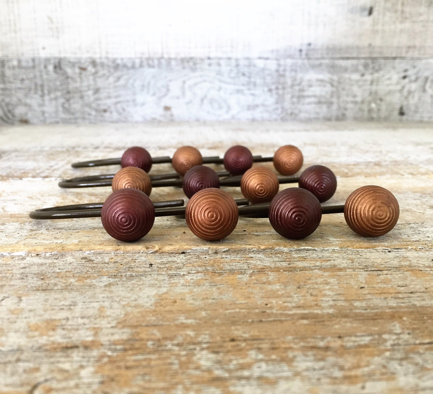 RESERVED FOR STELLA Curtain Hook 12 Shower Curtain Hooks Metal