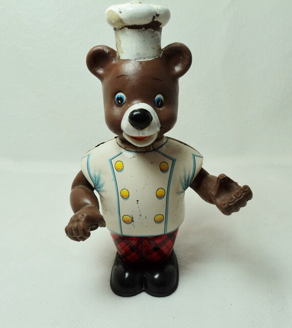 Vintage Wind Up Bear Made in Japan by MontanaYogoSapphires on Etsy