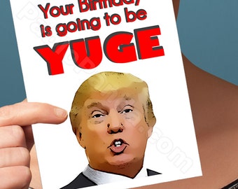 Funny Birthday Gift | 30Th Birthday Card | 40Th Birthday Card Boyfriend Gift Birthday Card Greeting Cards Donald Trump Funny Birthday Card