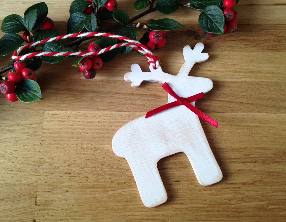 wooden christmas decoration handmade reindeer by lottieandlois wooden christmas decoration handmade reindeer by lottieandlois