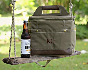Personalized Groomsmen Gift Insulated Cooler w/ Removable Beer Dividers - Beer Cooler Personalized -Insulated Beverage Bag - Groomsman Gifts