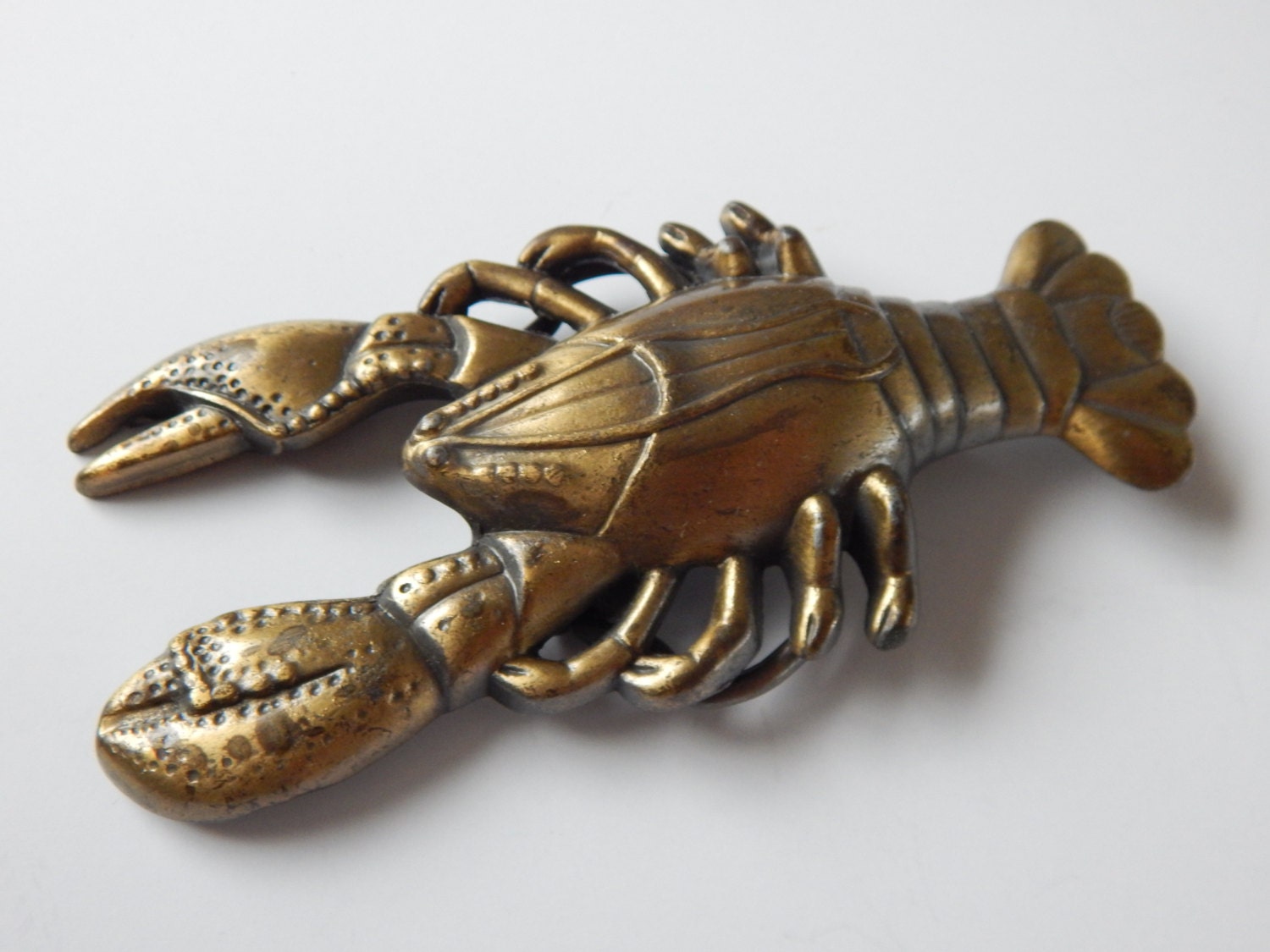 Vintage Brass Lobster Belt Buckle MBCI Made in USA