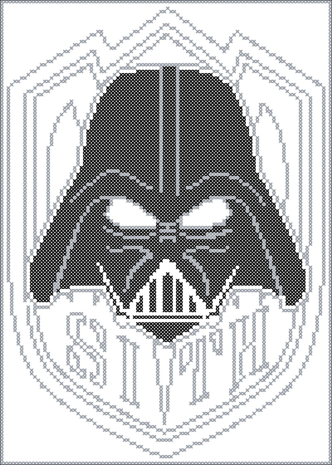 Download BOGO FREE Cross stitch STAR Wars Darth Vader pdf cross