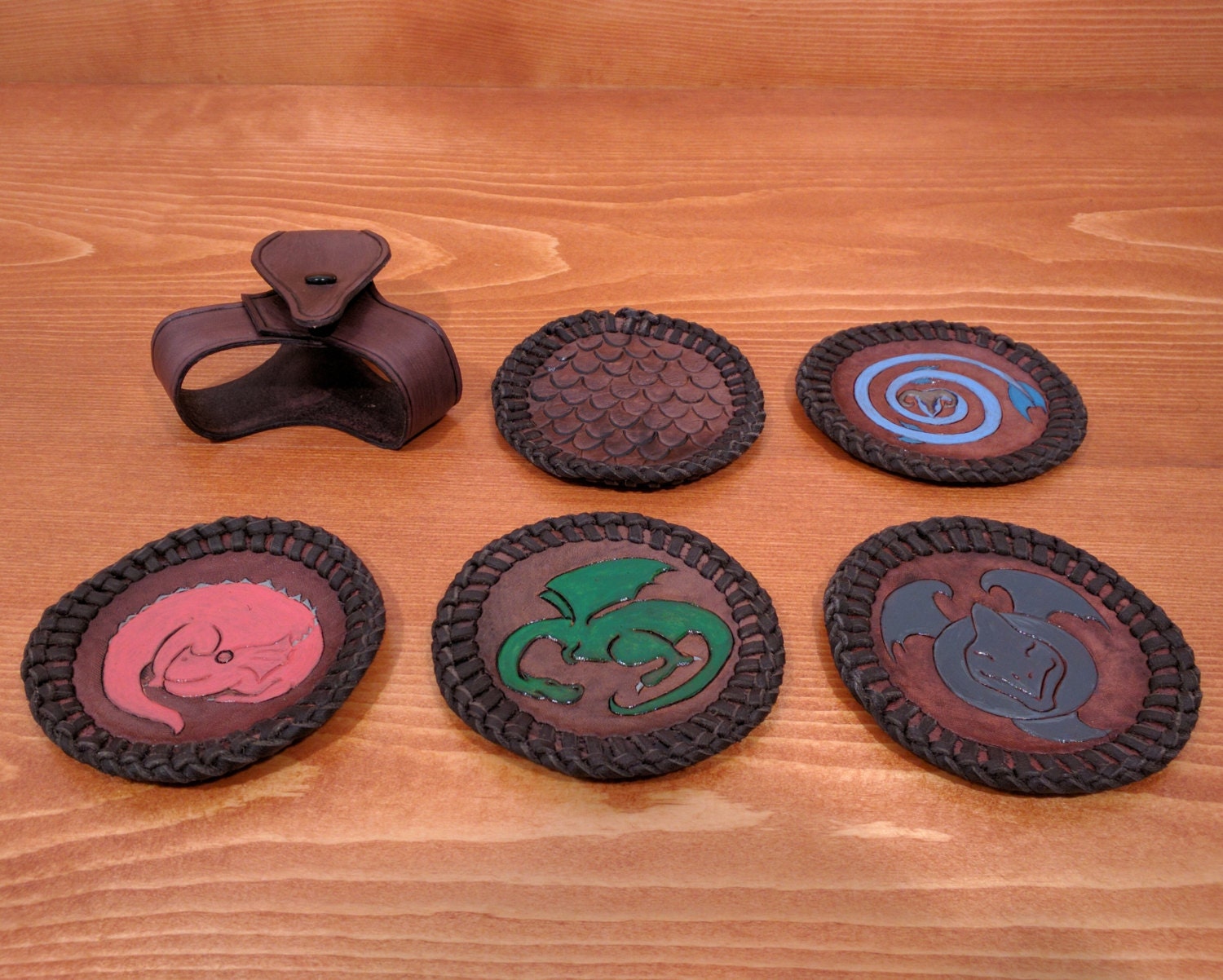 Dragon Coaster Set with Case