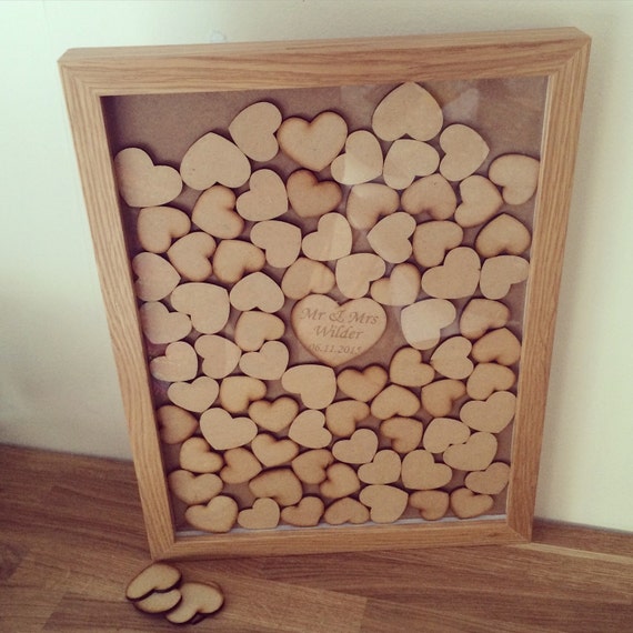 Heart slot guest book