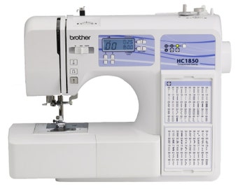 Brother HC1850 Computerized Sewing and Quilting Machine with 130 Built-in Stitches, 9 Presser Feet, Sewing Font, Wide Table