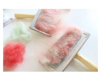 2pcs Mini Hand Cards Carders for Wool Needle Felting - F018