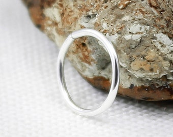 Septum ring, Sterling Silver,14, 16, 18, 19, 20, 21,22gauge,Nose ring,hoop, Solid silver,Septum jewelry,Cartilage hoop,navel,nipple,piercing
