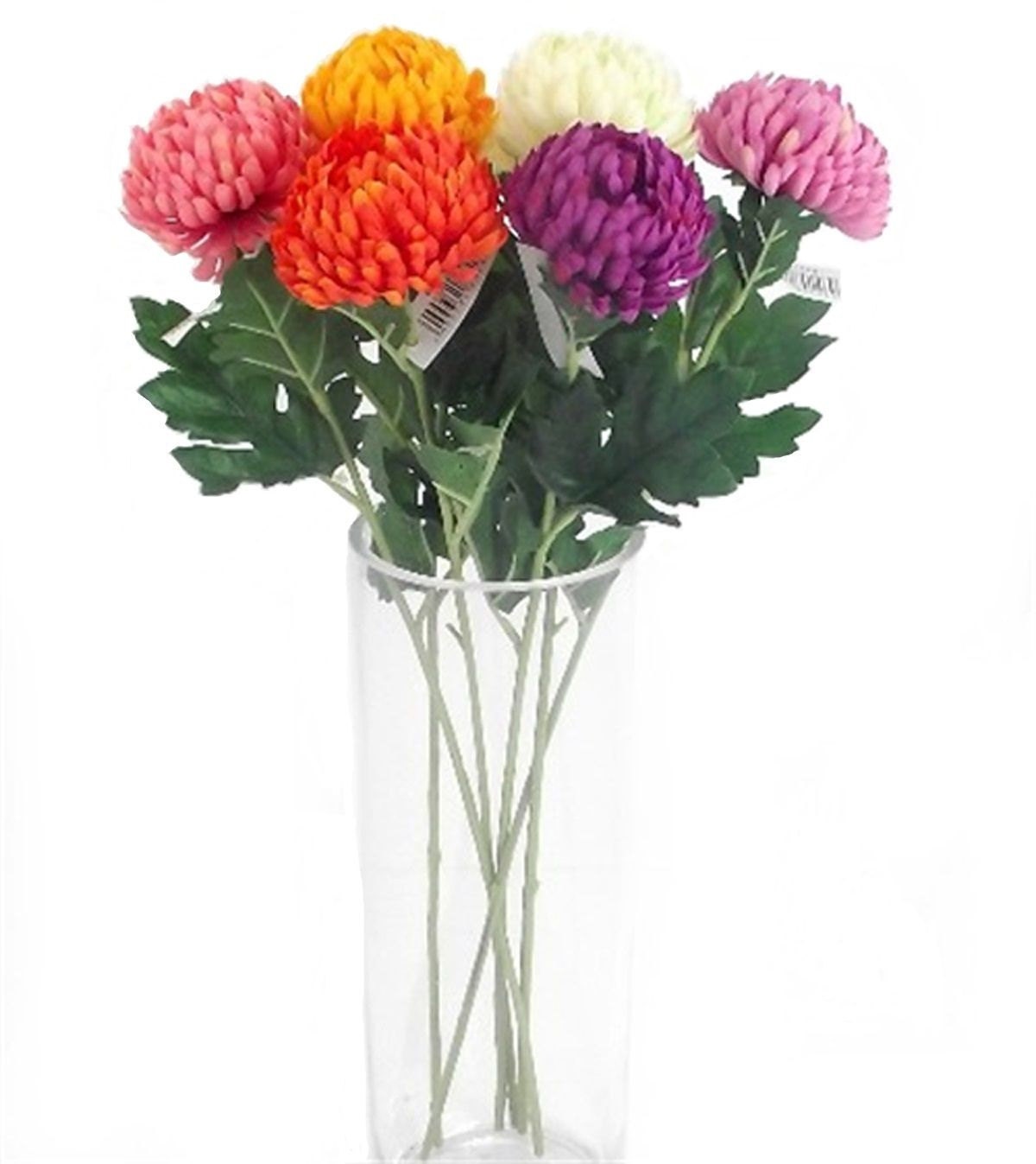 3 x Single Stem 51cm Ball Chrysanthemum