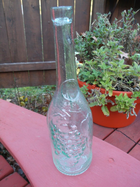 Vintage Wine Embossed Bottle