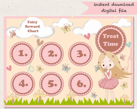 chart printable free toddler training potty Toilet Girls Potty Training Chart Fairy Training Reward