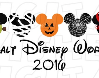 Mickey and Minnie Mouse Happy Halloween 2016 by DigitalWishes