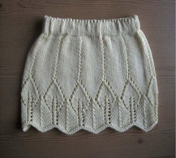 Girls Skirt Knitting Pattern Instant Download PDF