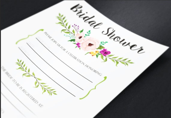 Fill In The Blank Bridal Shower Invitations 9