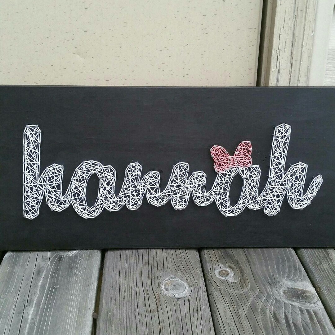 Made to Order String Art Name Sign