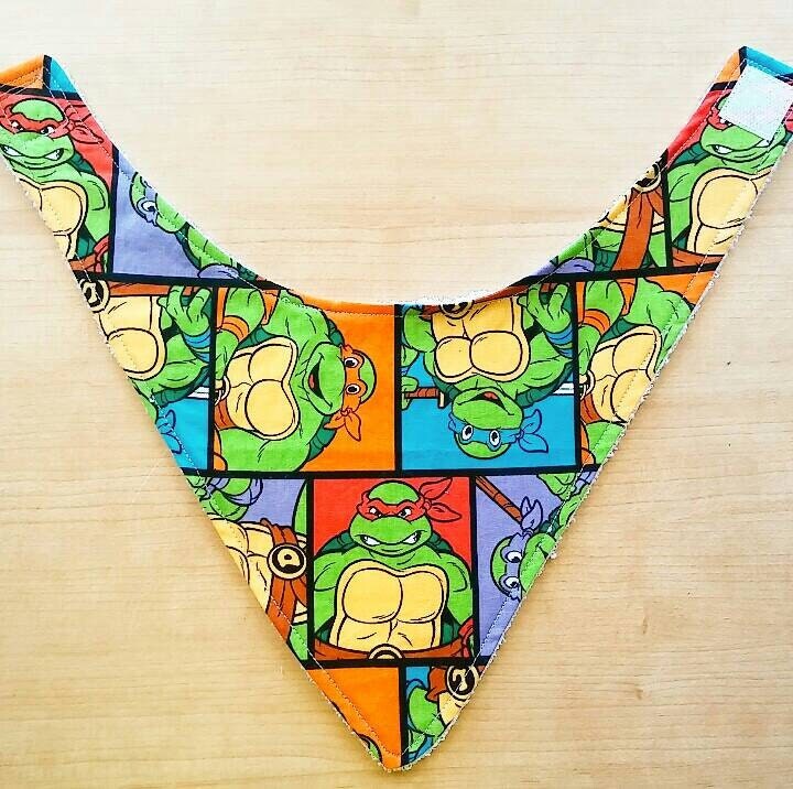 Teenage mutant Ninja Turtles inspired Bandana Terry Cloth Baby
