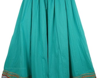 Emerald Green Moroccan Skirt