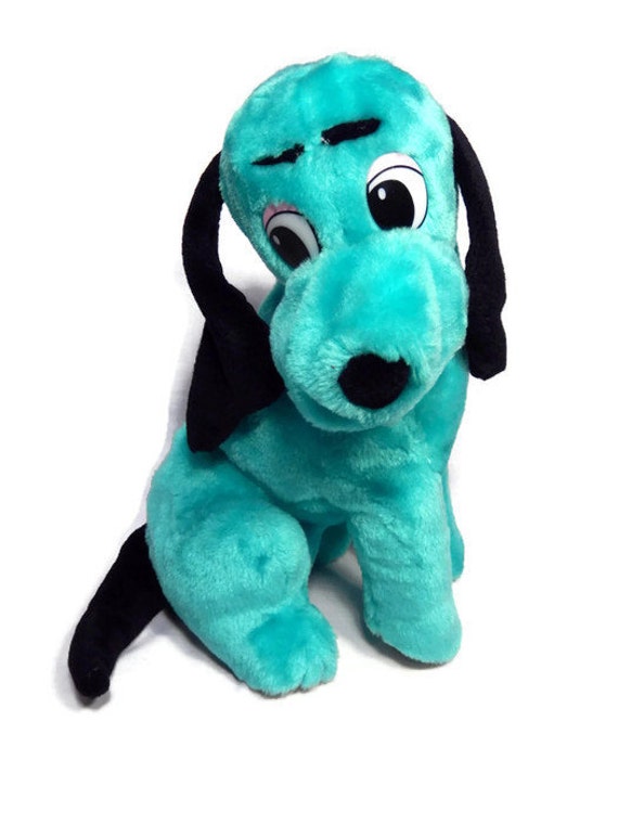 black stuffed dog toy