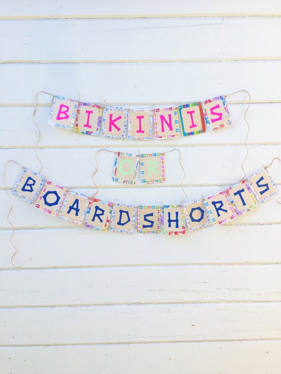 Hawaiian Theme Gender Reveal Party Package by KDODesigns on Etsy