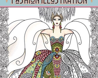 Adult Coloring Books Vintage Series: The Masters of Fashion Illustration - Signed Copy w/ Bonus PDF