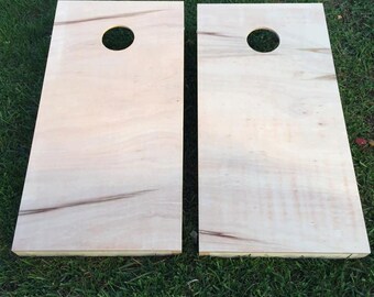 Unfinished Cornhole Boards - Regulation Size with collapsable legs