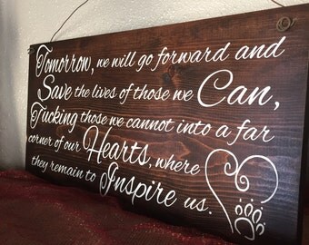 Large Wood Sign - Wooden Sign - Painted Sign - Custom Sign - Rustic Sign - Rustic Home Decor - Dog Lover - Animal Lover - Animal Rescue Gift