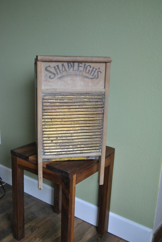 Antique washboard cupboard rustic farmhouse laundry room