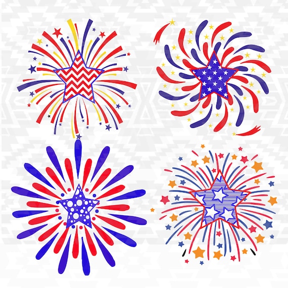 Download Fireworks svg 4th of July svg Memorial Day svg by Dxfstore on Etsy