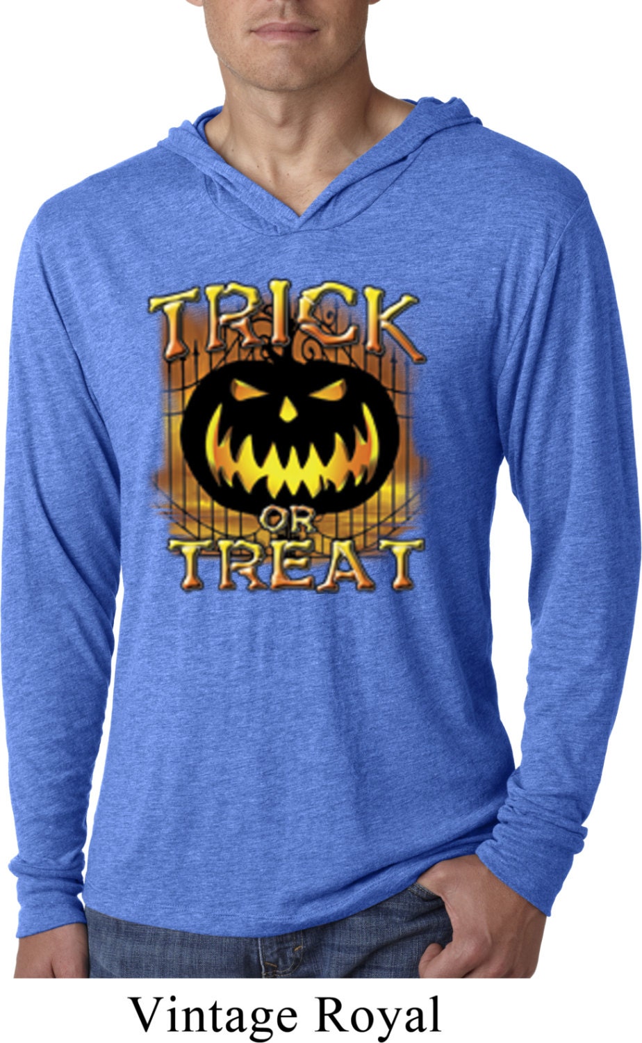Men's Halloween Shirt Trick Or Treat Lightweight Hoodie