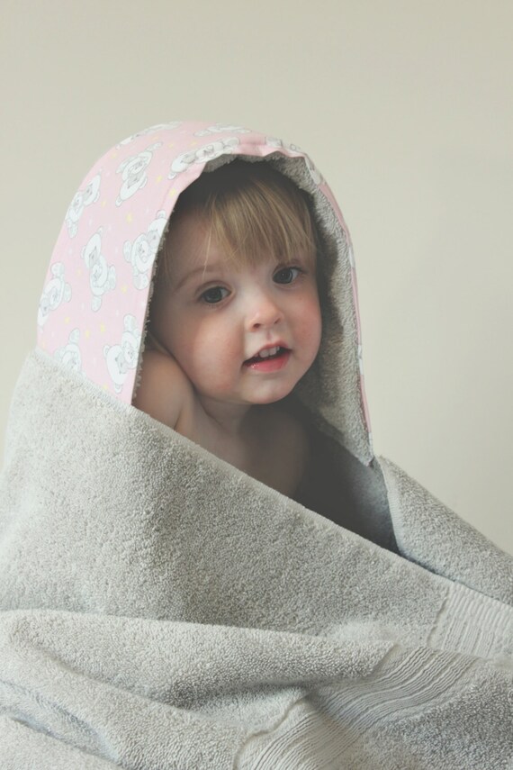 Hooded Towel Towel Hoodie Girls Hooded by TowelsforTinyOwls
